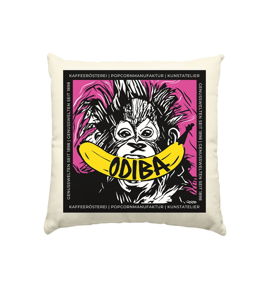 ODIBA Originals – The Monkey Edition - Kissen natur 40x40cm