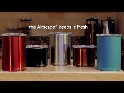 Airscape Kaffeedose mittel, silber gebürstet, Edelstahl